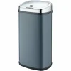 KITCHEN MOVE - Poubelle de cuisine automatique largo gris acier inoxydable 42 l