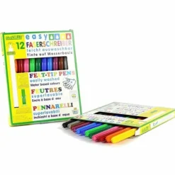 ÖKONORM - Boîte de 12 feutres fin à l'eau - ø 2 mm