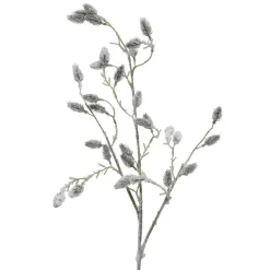 KSD DÉCO - Fleur artificielle : Tige branche avec neige - H.104cm