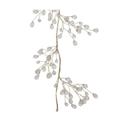 KSD DÉCO - Guirlande baies blanc or h 120 cm