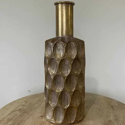 LA GRANDE PRAIRIE - Vase bouteille souffle floral 42x42x58cm