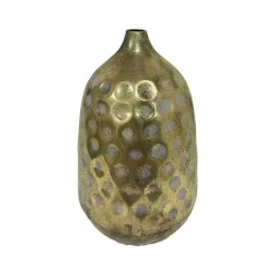 LA GRANDE PRAIRIE - Vase épuré doré acier 55x55x45cm