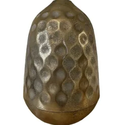 LA GRANDE PRAIRIE - Vase épuré doré acier 55x55x45cm