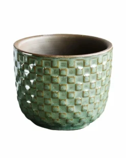 LA GREEN TOUCH - Mini cache pot - relief vert