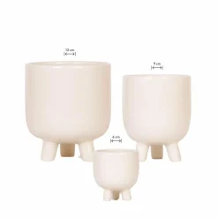 LA GREEN TOUCH - Offre combinée - pots en travertin gummy