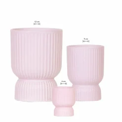 LA GREEN TOUCH - Offre combinée - pots décoratifs diabolo roses