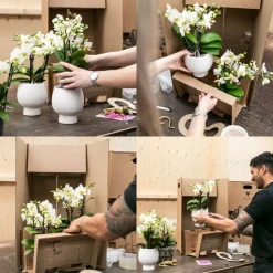 LA GREEN TOUCH - Panier reed tressé naturel - sierschaal