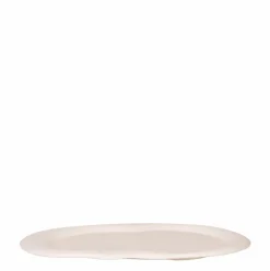 LA GREEN TOUCH - Plateau ovale décoratif travertin