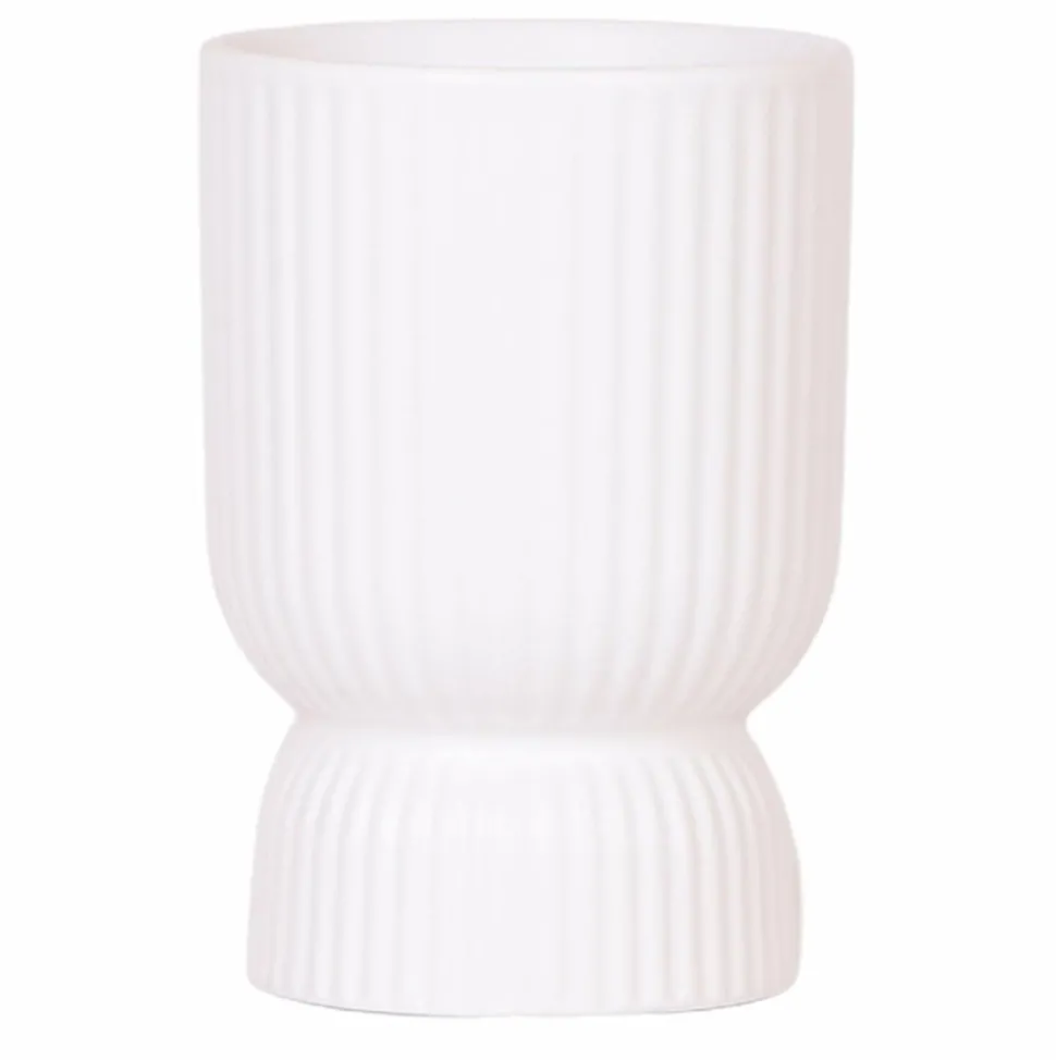 LA GREEN TOUCH - Pot décoratif diabolo blanc