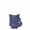 LA GREEN TOUCH - Pot décoratif en céramique fish - bleu