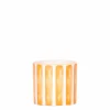 LA GREEN TOUCH - Pot décoratif painted stripe - orange