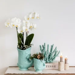 LA GREEN TOUCH - Pot décoratif fish - turquoise