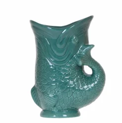 LA GREEN TOUCH - Pot décoratif céramique fish - vert