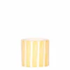 LA GREEN TOUCH - Pot décoratif rayé peint - jaune