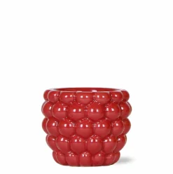 LA GREEN TOUCH - Pot en céramique rouge