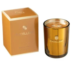 LANA DECO - Bougie parfumée "excellent" 12cm golden honey ocre