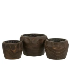 LANA DECO - Cache-pot en bois 