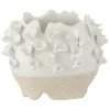 LANA DECO - Cache-pot en poterie "anémone" 25cm naturel