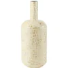 LANA DECO - Vase bouteille motif mosaïque "nuye" 54cm ivoire