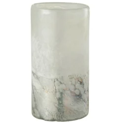 LANA DECO - Vase cylindrique design "scavo" 23cm gris