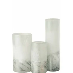 LANA DECO - Vase cylindrique design "scavo" 29cm gris