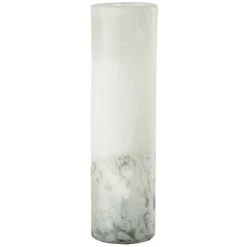 LANA DECO - Vase cylindrique design "scavo" 40cm gris