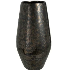 LANA DECO - Vase déco en céramique "smokey" 47cm noir