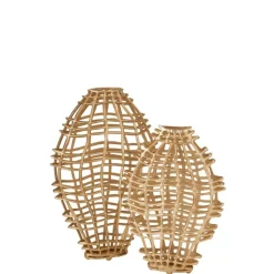 LANA DECO - Vase design "barres décoratives" 82cm or