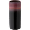 LANA DECO - Vase design "bord céramique" 35cm rouge & noir