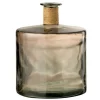 LANA DECO - Vase design en verre "safari" 45cm marron