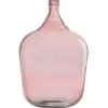 LANA DECO - Vase design en verre "bouteille déco" 55cm rose
