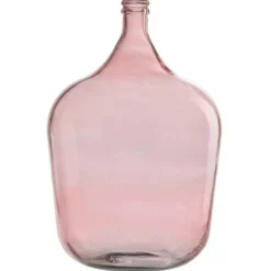 LANA DECO - Vase design en verre "bouteille déco" 55cm rose
