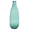 LANA DECO - Vase design en verre "bouteille" 41cm bleu azur