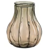 LANA DECO - Vase design en verre "fusion" 30cm taupe