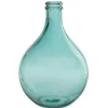 LANA DECO - Vase design en verre "bouteille" 43cm bleu azur