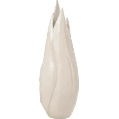 LANA DECO - Vase design en céramique "ibiza brillant" 55cm beige