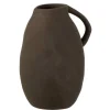 LANA DECO - Vase design en céramique "cruche" 25cm noir