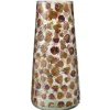 LANA DECO - Vase design en verre "gerard" 36cm ambre