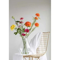 LANA DECO - Vase design en verre "abby" 24cm transparent