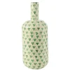 LANA DECO - Vase goutte motif mosaïque "nuye" 54cm vert