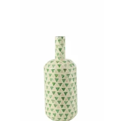 LANA DECO - Vase goutte motif mosaïque "nuye" 54cm vert