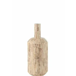 LANA DECO - Vase goutte motif mosaïque "nuye" 54cm beige