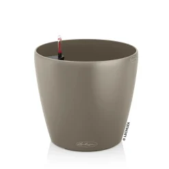 LECHUZA - Pot Classico Color, coloris brun sable D.43cm