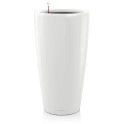 LECHUZA - Pot Rondo, coloris blanc D.32xH.56cm