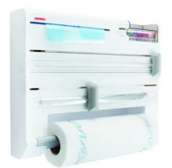 Leifheit dérouleur coupe film, papier, essuie tout blanc - 25723