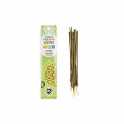 LES ENCENS DU MONDE - Encens indien vétiver 60 bâtonnets de 45 min