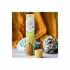 LES ENCENS DU MONDE - Encens indien vétiver 60 bâtonnets de 45 min