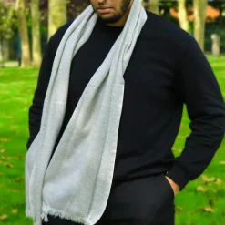 LES JARDINS DE LA COMTESSE - Echarpe cachemire et laine grise