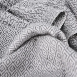 LES JARDINS DE LA COMTESSE - Echarpe cachemire et laine gris foncé