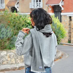 LES JARDINS DE LA COMTESSE - Etole / pashmina femme gris foncé